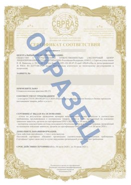 Образец Сертификат СТО 01.064.00220722.2-2020 Темрюк Сертификат СТО 01.064.00220722.2-2020 