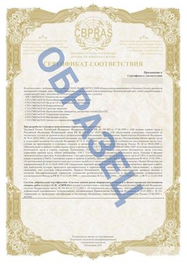 Образец Приложение к СТО 01.064.00220722.2-2020 Темрюк Сертификат СТО 01.064.00220722.2-2020 